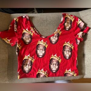 Biggie Smalls Graphic Crop Top